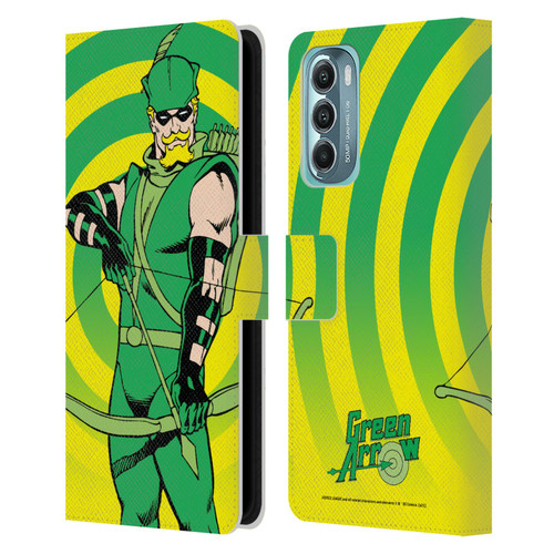 Justice League DC Comics Green Arrow Comic Art Classic Leather Book Wallet Case Cover For Motorola Moto G Stylus 5G (2022)