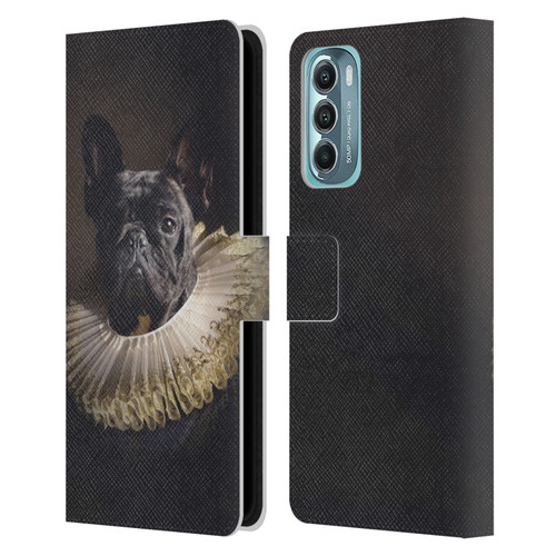 Klaudia Senator French Bulldog 2 King Leather Book Wallet Case Cover For Motorola Moto G Stylus 5G (2022)