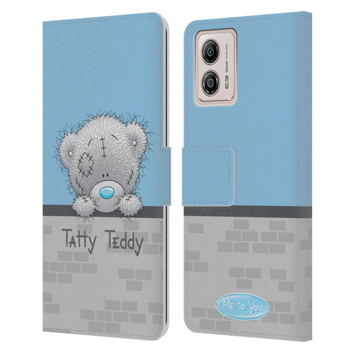 Me To You Classic Tatty Teddy Hello Leather Book Wallet Case Cover For Motorola Moto G53 5G