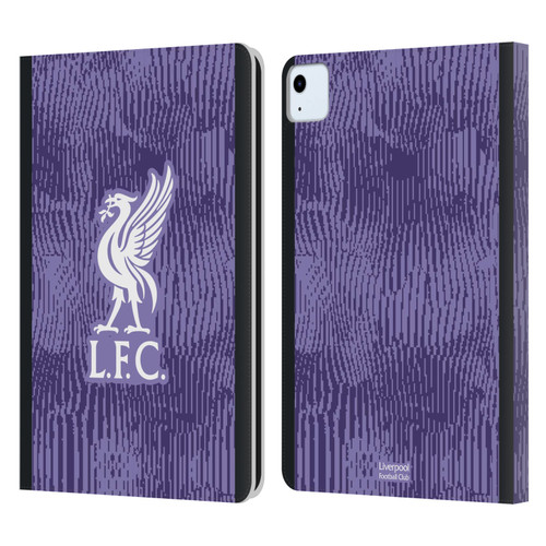 Liverpool Football Club 2023/24 Third Kit Leather Book Wallet Case Cover For Apple iPad Air 11 2020/2022/2024