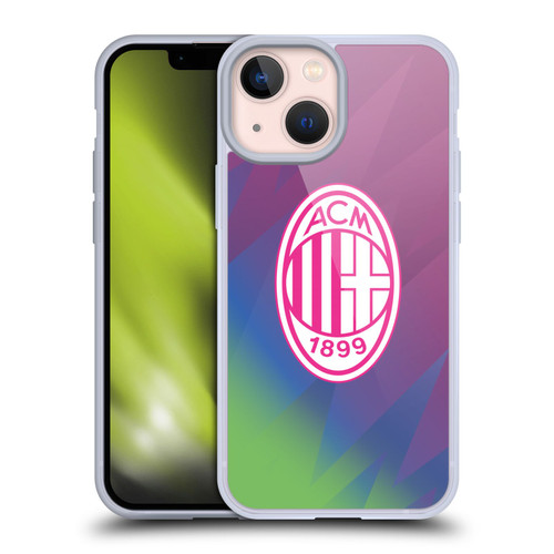 AC Milan 2023/24 Crest Kit Third Soft Gel Case for Apple iPhone 13 Mini