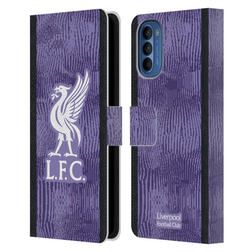 Liverpool Football Club 2023/24 Third Kit Leather Book Wallet Case Cover For Motorola Moto G41