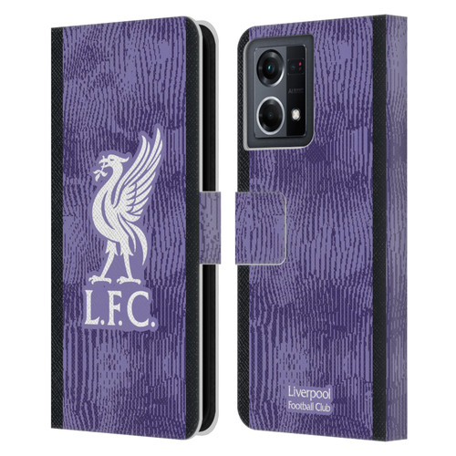Liverpool Football Club 2023/24 Third Kit Leather Book Wallet Case Cover For OPPO Reno8 4G