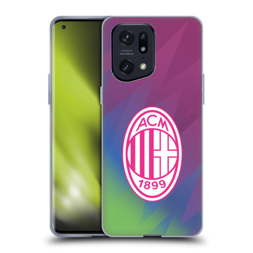 AC Milan 2023/24 Crest Kit Third Soft Gel Case for OPPO Find X5 Pro