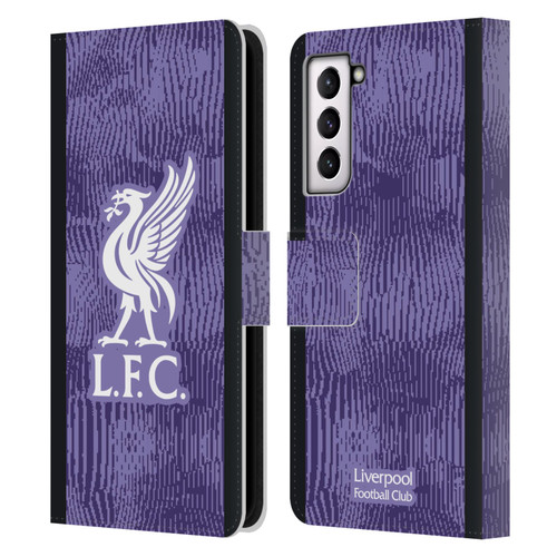 Liverpool Football Club 2023/24 Third Kit Leather Book Wallet Case Cover For Samsung Galaxy S21 5G