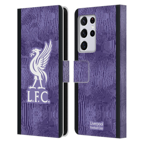 Liverpool Football Club 2023/24 Third Kit Leather Book Wallet Case Cover For Samsung Galaxy S21 Ultra 5G