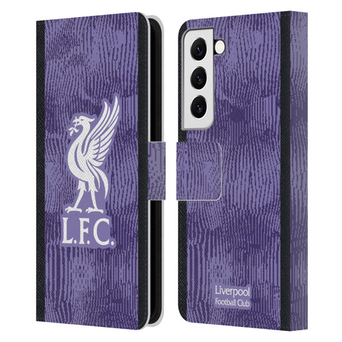 Liverpool Football Club 2023/24 Third Kit Leather Book Wallet Case Cover For Samsung Galaxy S22 5G
