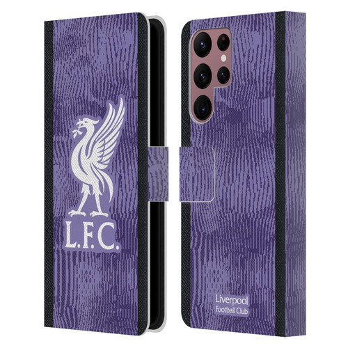 Liverpool Football Club 2023/24 Third Kit Leather Book Wallet Case Cover For Samsung Galaxy S22 Ultra 5G