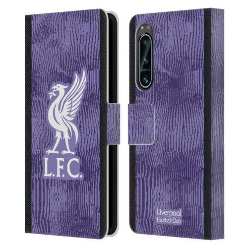 Liverpool Football Club 2023/24 Third Kit Leather Book Wallet Case Cover For Sony Xperia 5 IV