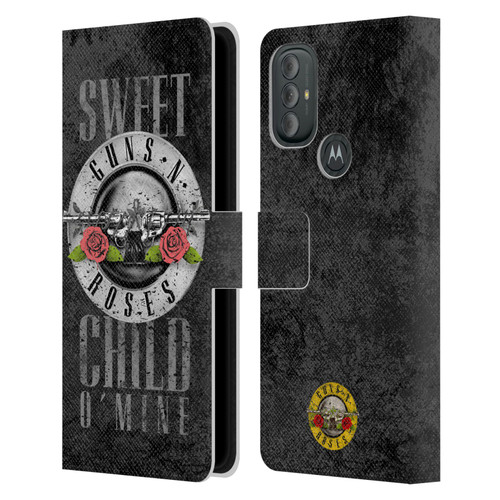 Guns N' Roses Vintage Sweet Child O' Mine Leather Book Wallet Case Cover For Motorola Moto G10 / Moto G20 / Moto G30