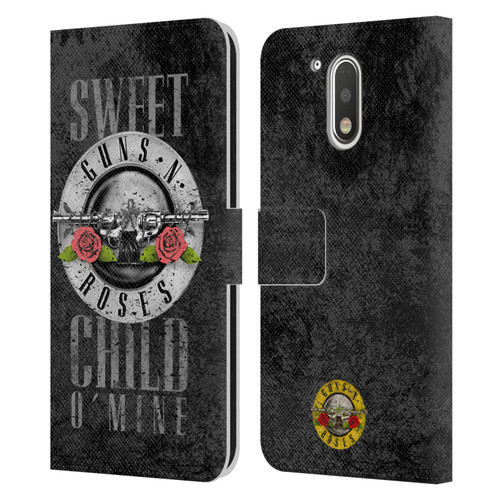 Guns N' Roses Vintage Sweet Child O' Mine Leather Book Wallet Case Cover For Motorola Moto G41