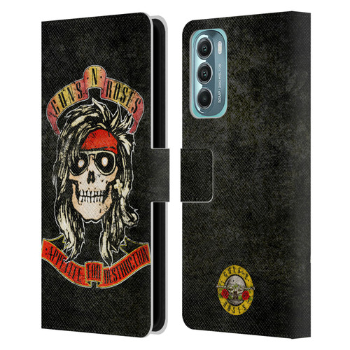 Guns N' Roses Vintage McKagan Leather Book Wallet Case Cover For Motorola Moto G Stylus 5G (2022)