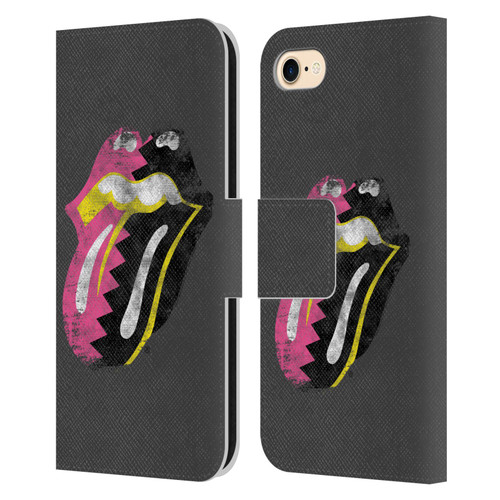 The Rolling Stones Albums Girls Pop Art Tongue Solo Leather Book Wallet Case Cover For Apple iPhone 7 / 8 / SE 2020 & 2022