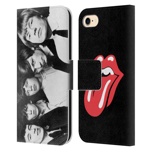 The Rolling Stones Graphics Classic Group Photo Leather Book Wallet Case Cover For Apple iPhone 7 / 8 / SE 2020 & 2022