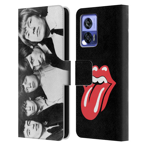 The Rolling Stones Graphics Classic Group Photo Leather Book Wallet Case Cover For Motorola Edge 30 Neo 5G