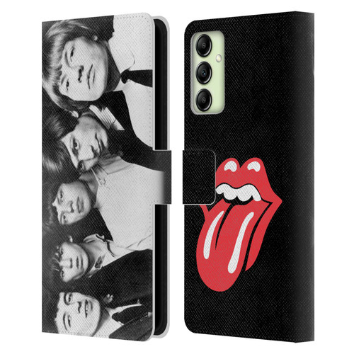 The Rolling Stones Graphics Classic Group Photo Leather Book Wallet Case Cover For Samsung Galaxy A14 5G