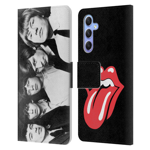The Rolling Stones Graphics Classic Group Photo Leather Book Wallet Case Cover For Samsung Galaxy A34 5G