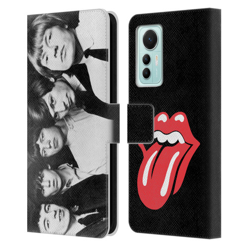 The Rolling Stones Graphics Classic Group Photo Leather Book Wallet Case Cover For Xiaomi 12 Lite