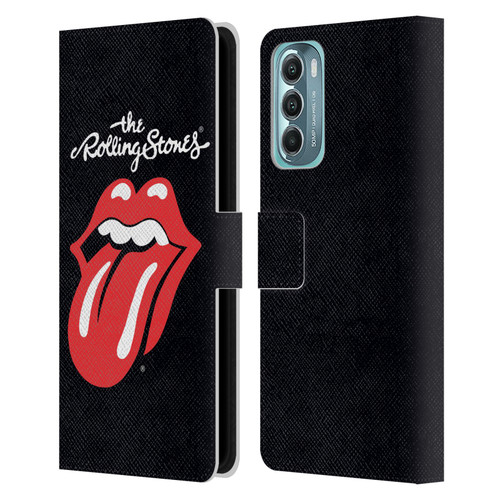 The Rolling Stones Key Art Tongue Classic Leather Book Wallet Case Cover For Motorola Moto G Stylus 5G (2022)