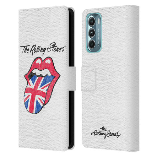 The Rolling Stones Key Art Uk Tongue Leather Book Wallet Case Cover For Motorola Moto G Stylus 5G (2022)