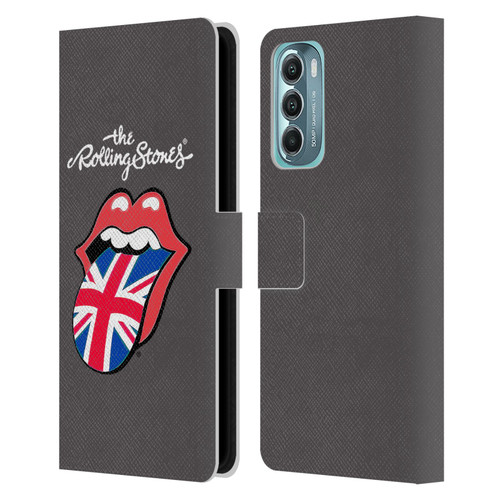 The Rolling Stones International Licks 1 United Kingdom Leather Book Wallet Case Cover For Motorola Moto G Stylus 5G (2022)