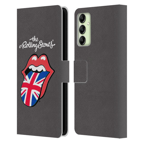 The Rolling Stones International Licks 1 United Kingdom Leather Book Wallet Case Cover For Samsung Galaxy A14 5G