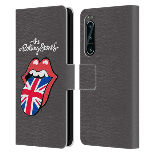 The Rolling Stones International Licks 1 United Kingdom Leather Book Wallet Case Cover For Sony Xperia 5 IV