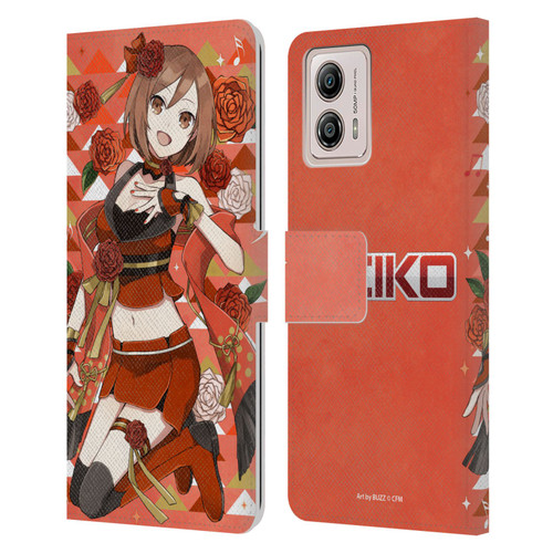 Hatsune Miku Characters Meiko Leather Book Wallet Case Cover For Motorola Moto G53 5G