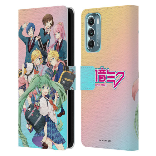 Hatsune Miku Virtual Singers High School Leather Book Wallet Case Cover For Motorola Moto G Stylus 5G (2022)