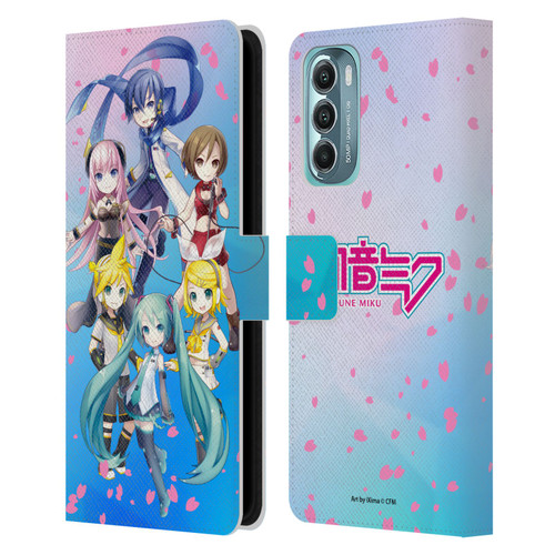 Hatsune Miku Virtual Singers Sakura Leather Book Wallet Case Cover For Motorola Moto G Stylus 5G (2022)