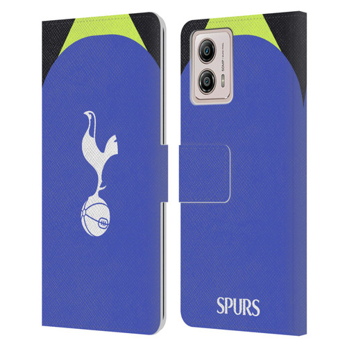 Tottenham Hotspur F.C. 2022/23 Badge Kit Away Leather Book Wallet Case Cover For Motorola Moto G53 5G