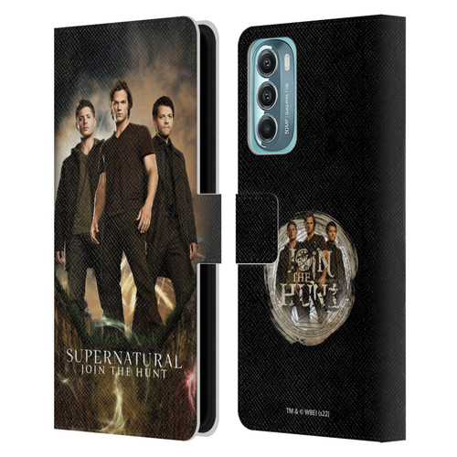 Supernatural Key Art Sam, Dean & Castiel 2 Leather Book Wallet Case Cover For Motorola Moto G Stylus 5G (2022)