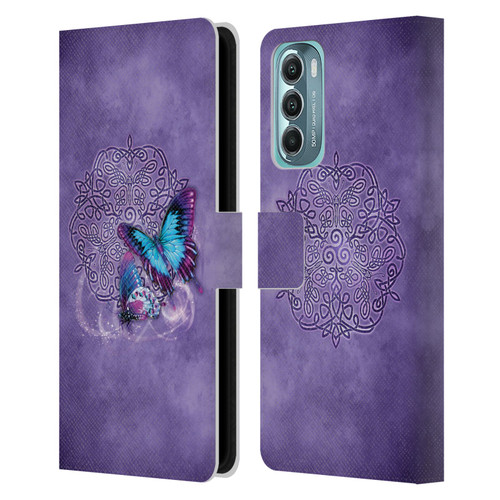 Brigid Ashwood Celtic Wisdom Butterfly Leather Book Wallet Case Cover For Motorola Moto G Stylus 5G (2022)