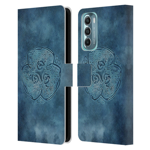 Brigid Ashwood Celtic Wisdom Knot Wolf Leather Book Wallet Case Cover For Motorola Moto G Stylus 5G (2022)