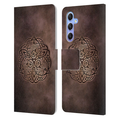 Brigid Ashwood Celtic Wisdom Knot Horse Leather Book Wallet Case Cover For Samsung Galaxy A34 5G