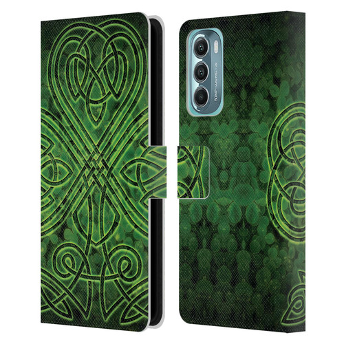 Brigid Ashwood Celtic Wisdom 3 Irish Shamrock Leather Book Wallet Case Cover For Motorola Moto G Stylus 5G (2022)