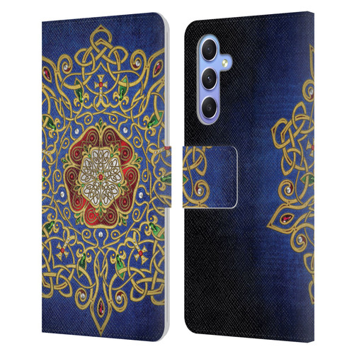 Brigid Ashwood Celtic Wisdom 3 Rose Leather Book Wallet Case Cover For Samsung Galaxy A34 5G