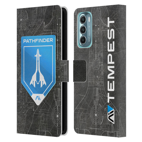EA Bioware Mass Effect Andromeda Graphics Pathfinder Badge Leather Book Wallet Case Cover For Motorola Moto G Stylus 5G (2022)