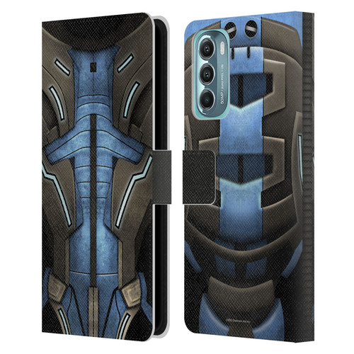 EA Bioware Mass Effect Armor Collection Garrus Vakarian Leather Book Wallet Case Cover For Motorola Moto G Stylus 5G (2022)