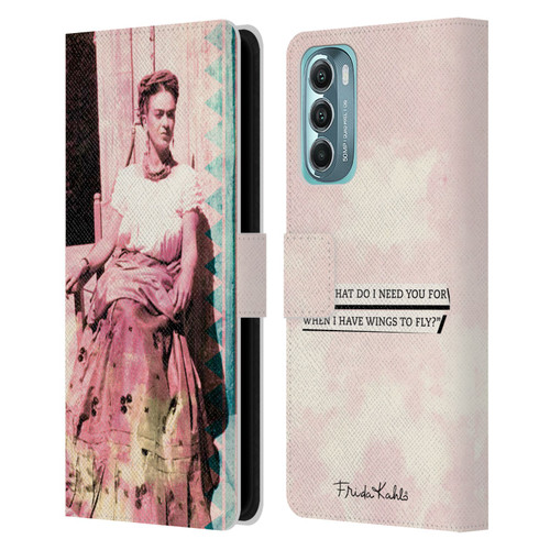 Frida Kahlo Portraits And Quotes Strange Leather Book Wallet Case Cover For Motorola Moto G Stylus 5G (2022)