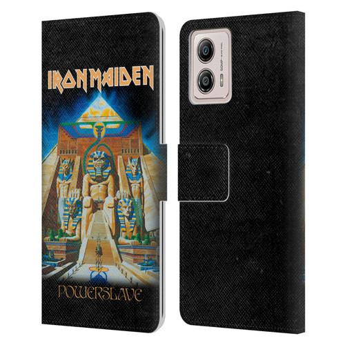 Iron Maiden Album Covers Powerslave Leather Book Wallet Case Cover For Motorola Moto G53 5G