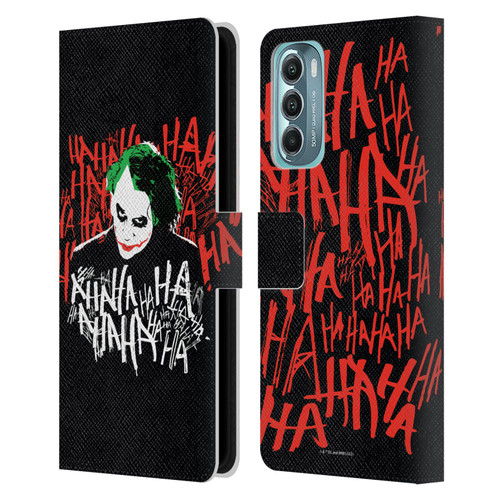 The Dark Knight Graphics Joker Laugh Leather Book Wallet Case Cover For Motorola Moto G Stylus 5G (2022)