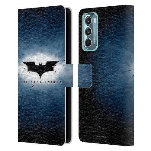 The Dark Knight Graphics Logo Leather Book Wallet Case Cover For Motorola Moto G Stylus 5G (2022)