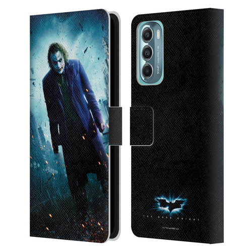 The Dark Knight Key Art Joker Poster Leather Book Wallet Case Cover For Motorola Moto G Stylus 5G (2022)