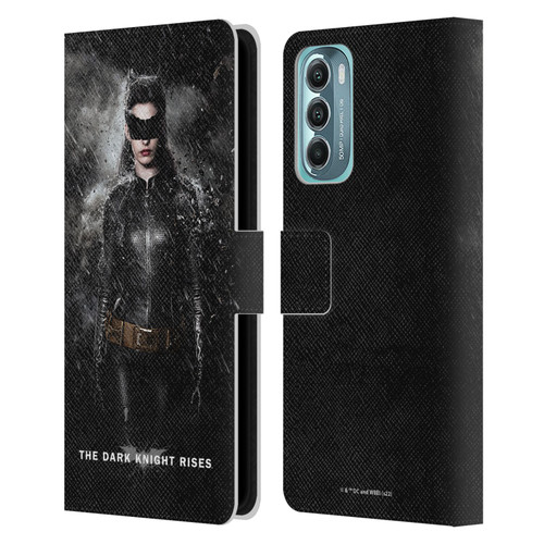 The Dark Knight Rises Key Art Catwoman Rain Poster Leather Book Wallet Case Cover For Motorola Moto G Stylus 5G (2022)