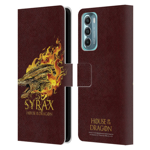 House Of The Dragon: Television Series Art Syrax Leather Book Wallet Case Cover For Motorola Moto G Stylus 5G (2022)