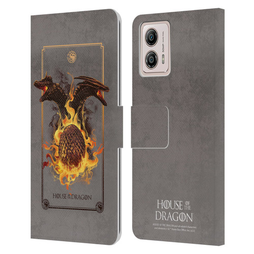 House Of The Dragon: Television Series Art Syrax and Caraxes Leather Book Wallet Case Cover For Motorola Moto G53 5G