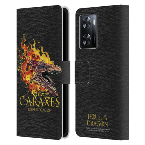 House Of The Dragon: Television Series Art Caraxes Leather Book Wallet Case Cover For OPPO A57s