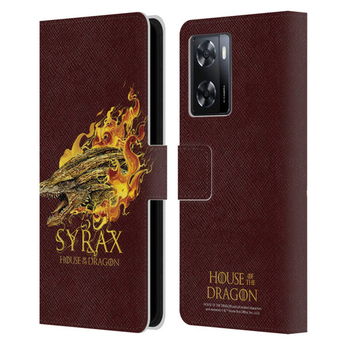 House Of The Dragon: Television Series Art Syrax Leather Book Wallet Case Cover For OPPO A57s