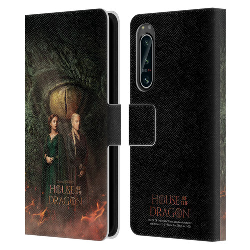 House Of The Dragon: Television Series Art Poster Leather Book Wallet Case Cover For Sony Xperia 5 IV